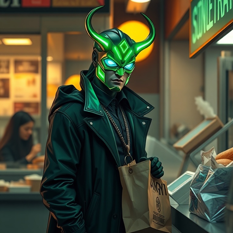 I Bought Bread Before the Prophecies Loaded · Day 8 · Neon bakery breakfast