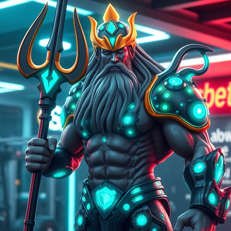 I Turned Myth Into Reps Today · Day 10 · Neon gym loop