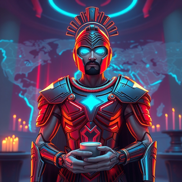 I Sat in the Neon Temple Before Answering Anyone · Day 10 · Temple coffee quiet