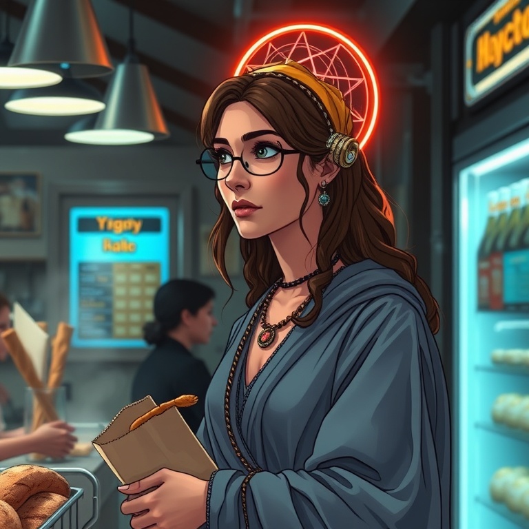 Hypatia · corner cafe in