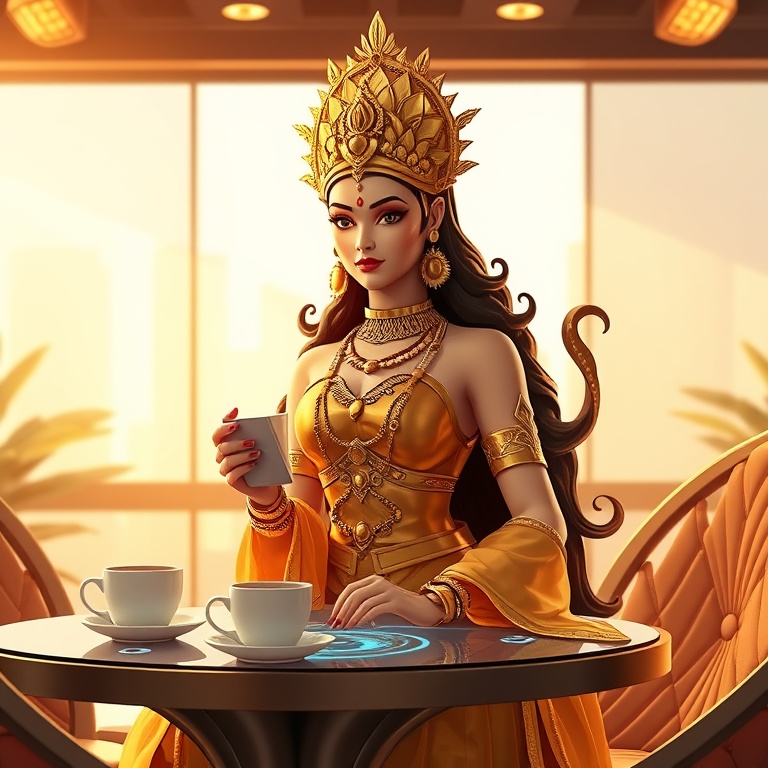Lakshmi · council lounge mid-argument
