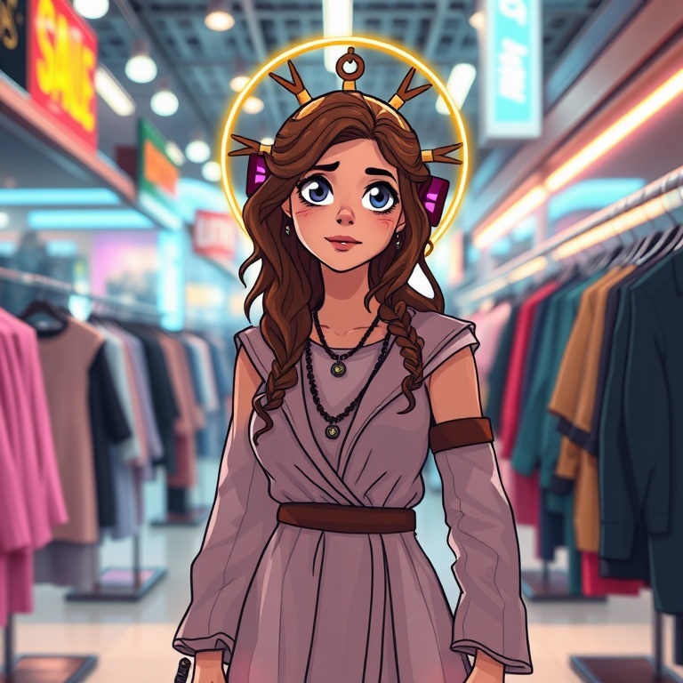 Trying things on
