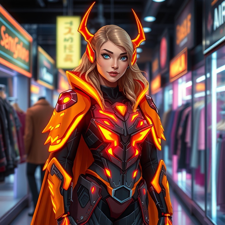 Freya · mall aisle that