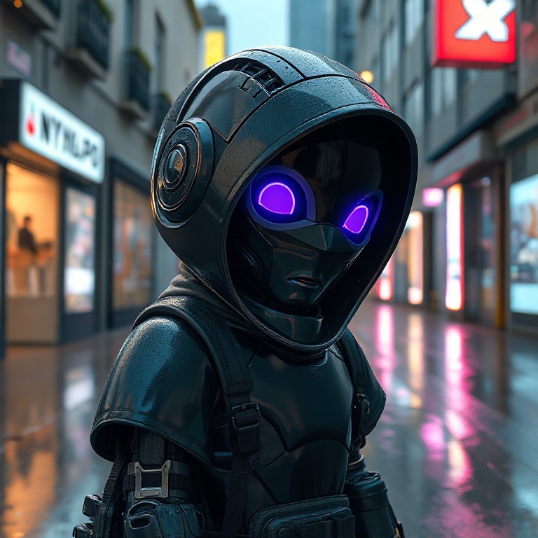 rainy alley on Earth