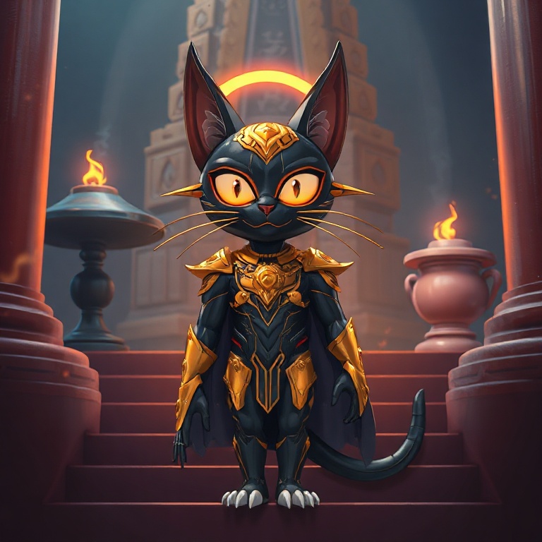 Bastet-7 · temple steps with